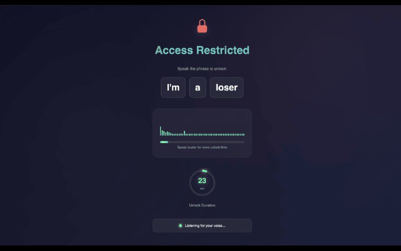 Разработчик-энтузиаст создал расширение для браузера, которое блокирует доступ к соцсетям. Разблокировать можно только, заорав в микрофон «Я НЕУДАЧНИК». Разработчик-энтузиаст создал расширение для браузера, которое блокирует доступ к соцсетям. Разблокировать можно только, заорав в микрофон «Я НЕУДАЧНИК».