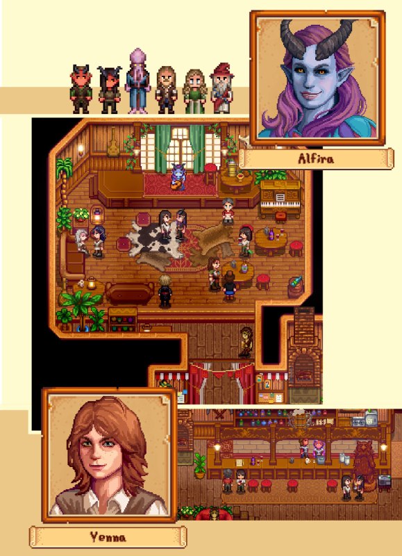 Baldur’s Gate 3 перенесли в Stardew Valley Baldur’s Gate 3 перенесли в Stardew Valley