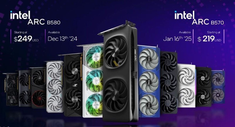 Intel представил Arc B580 и Arc B570 — бюджетный картон... Intel представил Arc B580 и Arc B570 — бюджетный картон...
