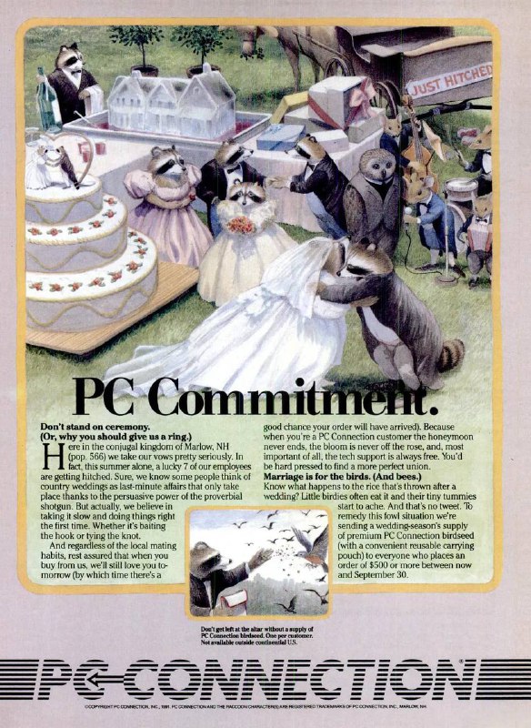 Еноты продавали КОМПЬЮТЕРЫ в 90-х — компания PC Connection хакнула мир маркетинга и запустила вирусную рекламную компанию, которую помнят до сих пор. Ловите легендарную историю успеха на ночь глядя. Еноты продавали КОМПЬЮТЕРЫ в 90-х — компания PC Connection хакнула мир маркетинга и запустила вирусную рекламную компанию, которую помнят до сих пор. Ловите легендарную историю успеха на ночь глядя.