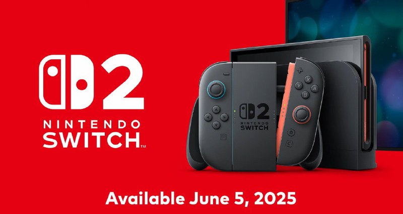 ⚡️ Switch 2 поступит в продажу 5 июня. Дату объявили на презентации Nintendo. ⚡️ Switch 2 поступит в продажу 5 июня. Дату объявили на презентации Nintendo.