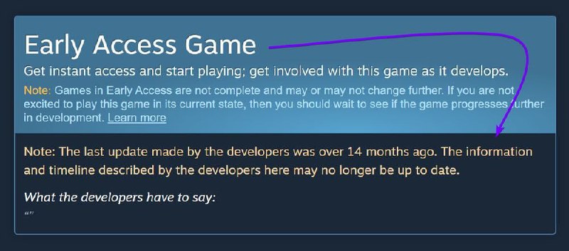 Steam начал помечать игры в раннем доступе, которые давно не обновлялись Steam начал помечать игры в раннем доступе, которые давно не обновлялись