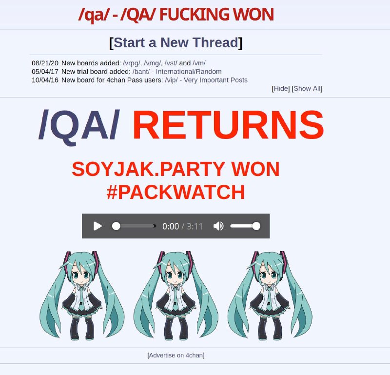 Взломан самый крупный англоязычный имиджборд — 4chan. Взломан самый крупный англоязычный имиджборд — 4chan.