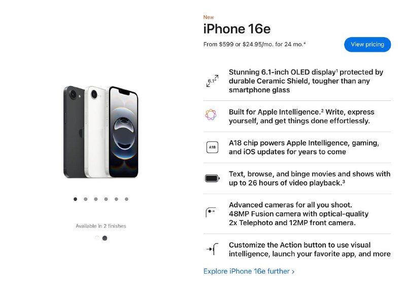 ⚡️ Apple представила iPhone 16E! Он неожиданно ДОРОГОЙ — аж 600 баксов за базовую модель. ⚡️ Apple представила iPhone 16E! Он неожиданно ДОРОГОЙ — аж 600 баксов за базовую модель.