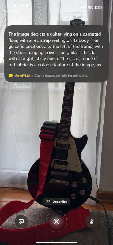 HuggingFace выпустили аналог Visual Intelligence для всех iPhone — HugginSnap. Генерирует описание любого объекта на фото и работает полностью локально. HuggingFace выпустили аналог Visual Intelligence для всех iPhone — HugginSnap. Генерирует описание любого объекта на фото и работает полностью локально.