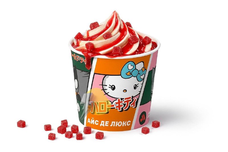Мороженое HELLO KITTY добавят во Вкусно — и точка! Вкуса будет сразу три: Айс Де Люкс карамель, Айс Де Люкс вишня и Айс Де Люкс клубника. Мороженое HELLO KITTY добавят во Вкусно — и точка! Вкуса будет сразу три: Айс Де Люкс карамель, Айс Де Люкс вишня и Айс Де Люкс клубника.