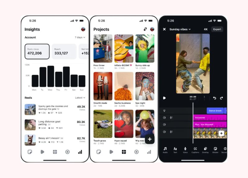 Instagram* выпустил БЕСПЛАТНЫЙ видеоредактор Edits для всех и каждого — убийца CapCut уже доступен в App Store и Google Play. Instagram* выпустил БЕСПЛАТНЫЙ видеоредактор Edits для всех и каждого — убийца CapCut уже доступен в App Store и Google Play.