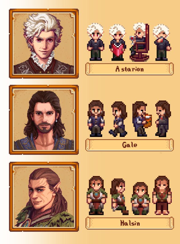 Baldur’s Gate 3 перенесли в Stardew Valley Baldur’s Gate 3 перенесли в Stardew Valley