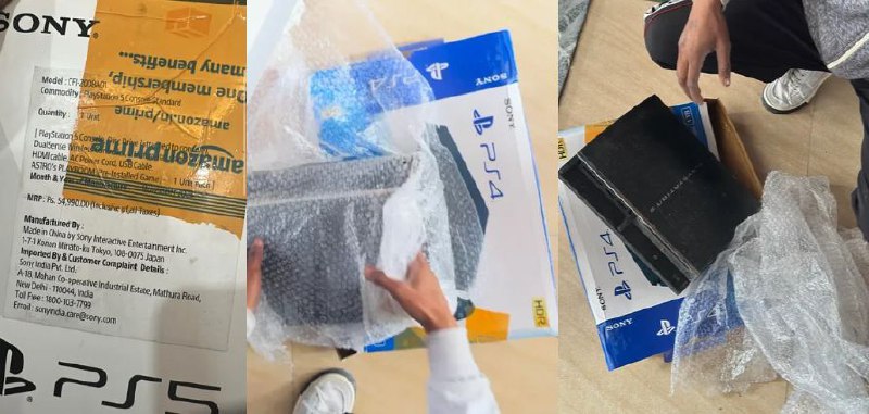 Сюр дня: бедолага из Индии заказал PS5 Slim на Amazon, получил коробку от PS4, а внутри оказалась PS3 — история вирусится на Reddit. Сюр дня: бедолага из Индии заказал PS5 Slim на Amazon, получил коробку от PS4, а внутри оказалась PS3 — история вирусится на Reddit.