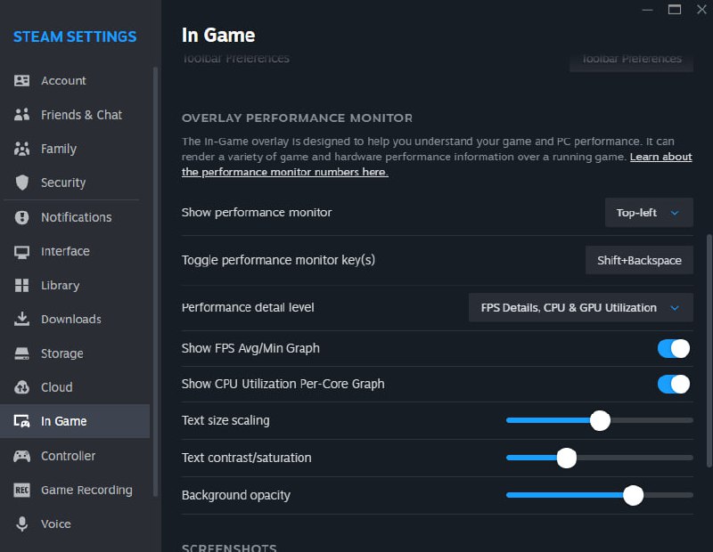 В стабильной версии клиента Steam стал доступен оверлей с расширенным мониторингом производительности В стабильной версии клиента Steam стал доступен оверлей с расширенным мониторингом производительности