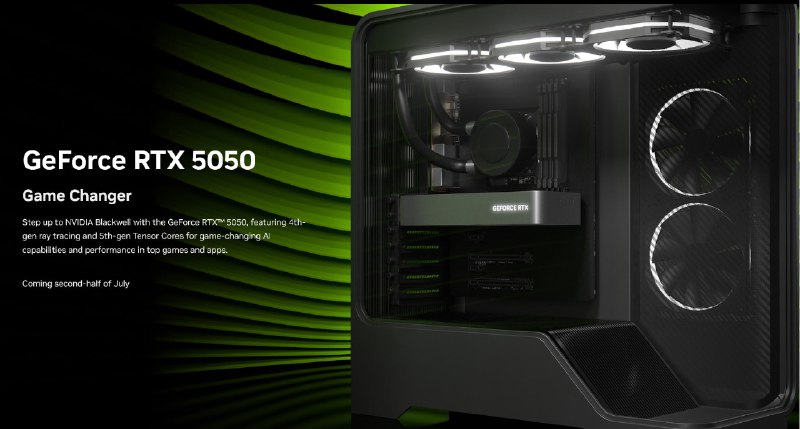 NVIDIA анонсировали бюджетную видюху — GeForce RTX 5050 NVIDIA анонсировали бюджетную видюху — GeForce RTX 5050