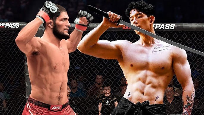 Консолька, игра в UFC плавно переходит в поножовщину на улице Консолька, игра в UFC плавно переходит в поножовщину на улице