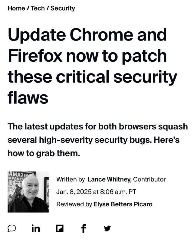 ⚡️СРОЧНО обновите Chrome и Firefox, если не хотите, чтобы ваше устройство хакнули — разрабы выкатили патч, который закрывает одну из самых опасных уязвимостей CVE-2025-0291. ⚡️СРОЧНО обновите Chrome и Firefox, если не хотите, чтобы ваше устройство хакнули — разрабы выкатили патч, который закрывает одну из самых опасных уязвимостей CVE-2025-0291.