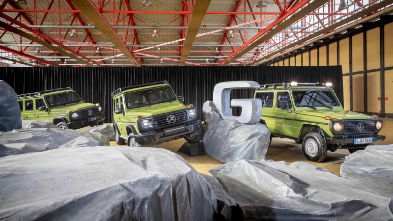 Mercedes выпускает новый «Гелик» в духе олдовых моделей W460 из 80х — фирменный стиль и окрас перенесли на новый G-класс. Mercedes выпускает новый «Гелик» в духе олдовых моделей W460 из 80х — фирменный стиль и окрас перенесли на новый G-класс.