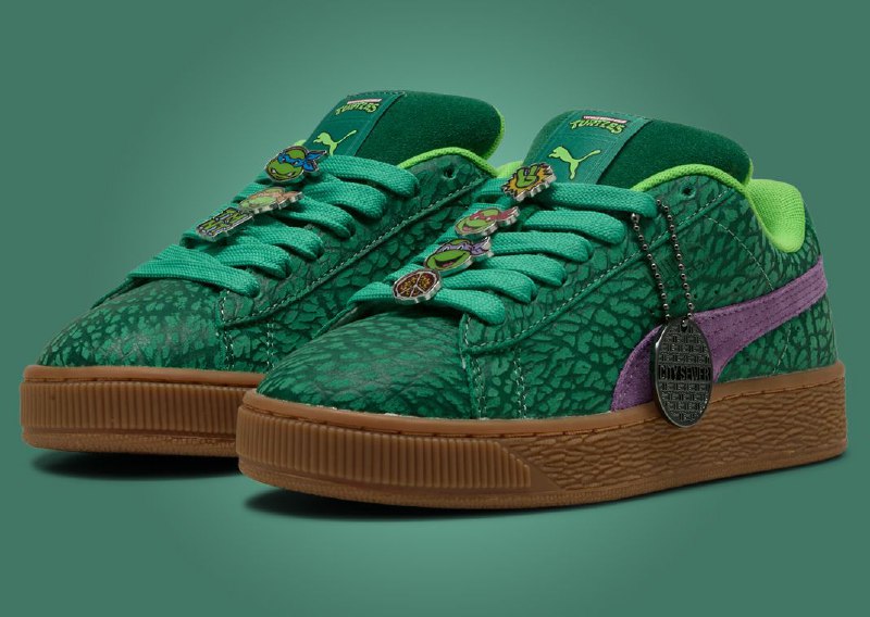 Идеальный подгон для фанатов: Puma заколлабились с классическими «Черепашками-ниндзя» и выпустили модель Suede XL. Идеальный подгон для фанатов: Puma заколлабились с классическими «Черепашками-ниндзя» и выпустили модель Suede XL.