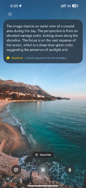 HuggingFace выпустили аналог Visual Intelligence для всех iPhone — HugginSnap. Генерирует описание любого объекта на фото и работает полностью локально. HuggingFace выпустили аналог Visual Intelligence для всех iPhone — HugginSnap. Генерирует описание любого объекта на фото и работает полностью локально.