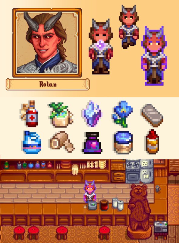 Baldur’s Gate 3 перенесли в Stardew Valley Baldur’s Gate 3 перенесли в Stardew Valley