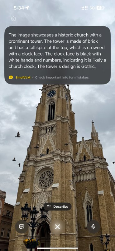 HuggingFace выпустили аналог Visual Intelligence для всех iPhone — HugginSnap. Генерирует описание любого объекта на фото и работает полностью локально. HuggingFace выпустили аналог Visual Intelligence для всех iPhone — HugginSnap. Генерирует описание любого объекта на фото и работает полностью локально.