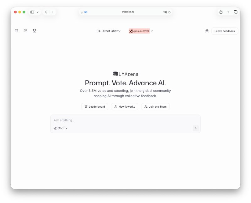Пользуемся Grok 4 бесплатно — топовая модель от xAI появилась на LMArena. Пользуемся Grok 4 бесплатно — топовая модель от xAI появилась на LMArena.