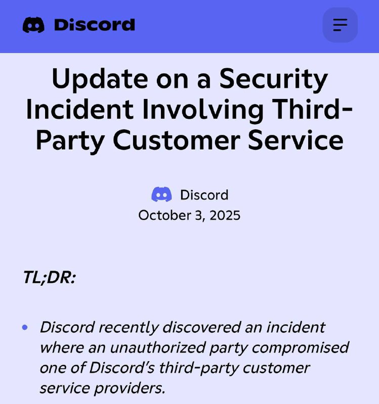 ❗️Discord взломали— в сеть утекли паспортные данные пользователей ❗️Discord взломали— в сеть утекли паспортные данные пользователей