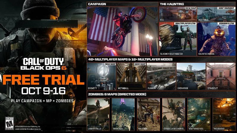 Сюжетка и зомби-режим Call of Duty: Black Ops 6 станут временно бесплатными Сюжетка и зомби-режим Call of Duty: Black Ops 6 станут временно бесплатными