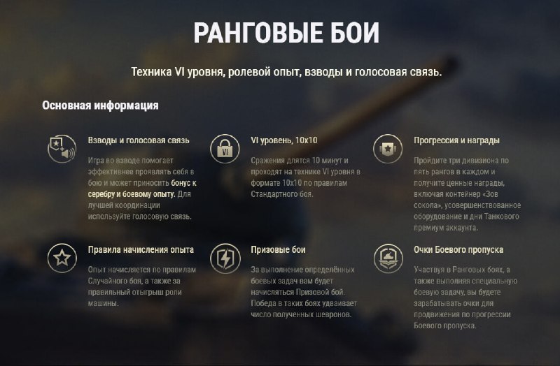 Ранговые бои на 6 уровне c 20 августа по 1 сентября Ранговые бои на 6 уровне c 20 августа по 1 сентября