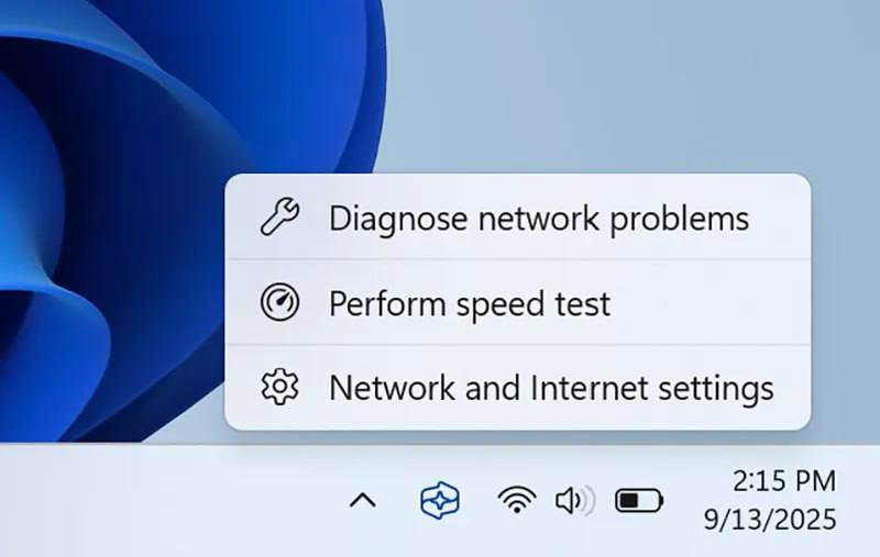 В Windows появится встроенный спидтест. На панели задач рядом с иконкой сети добавят кнопку, которая проверяет скорость интернета. В Windows появится встроенный спидтест. На панели задач рядом с иконкой сети добавят кнопку, которая проверяет скорость интернета.