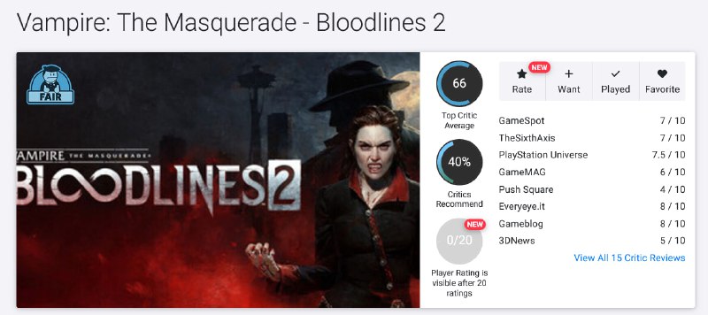 Vampire: The Masquerade — Bloodlines 2 полный провал Vampire: The Masquerade — Bloodlines 2 полный провал